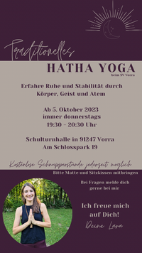 Unser neuer Yogakurs startet am 05.Oktober